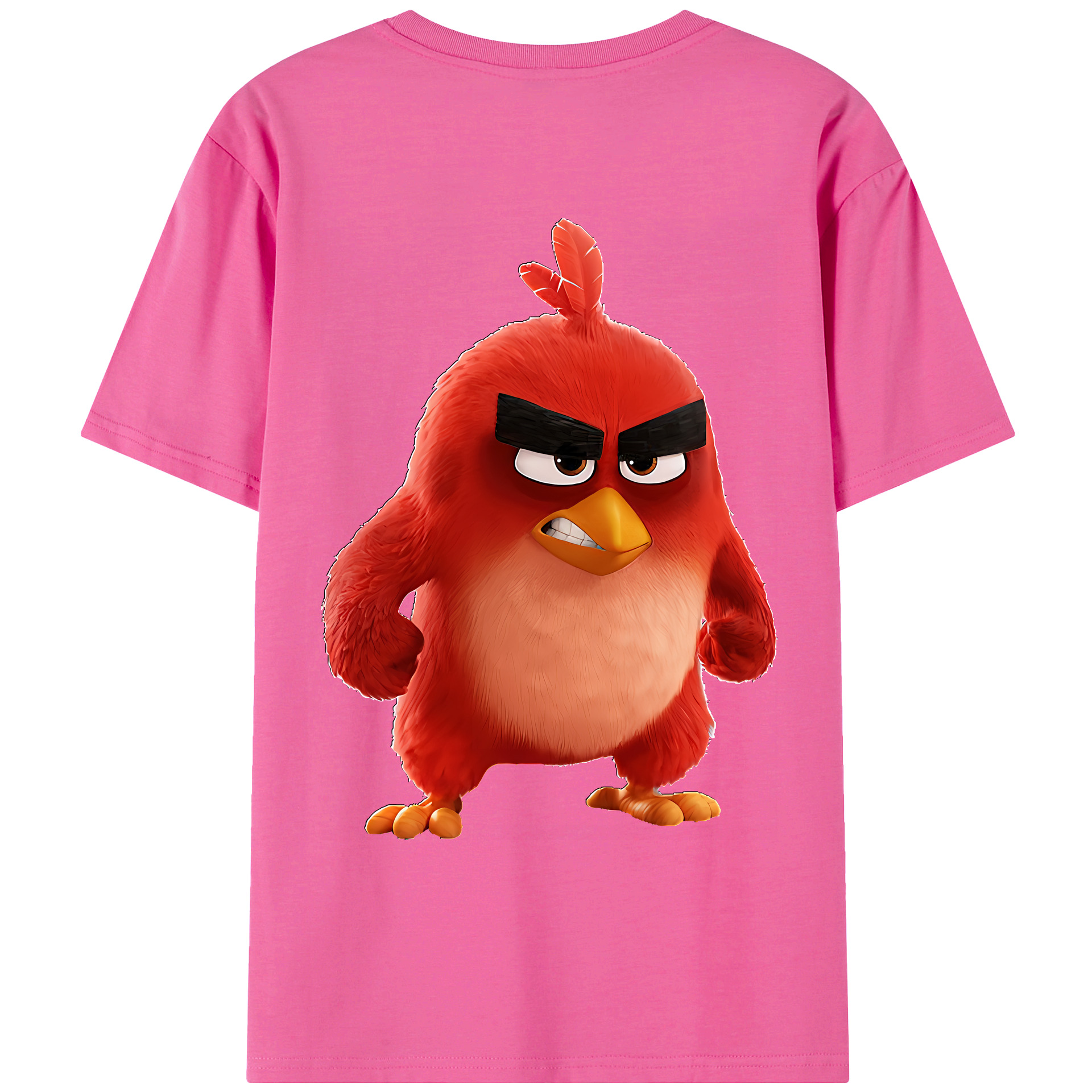 （画像用） Angry Birds アングリーバード レディース半袖Tシャツ(バックプリント)